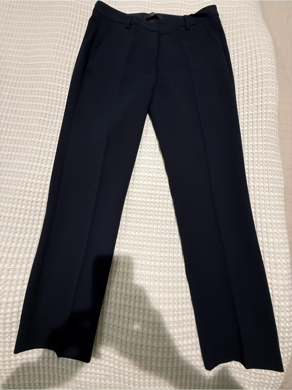 Weekend Max Mara Marine Blue Capri Flare Trousers Size 8